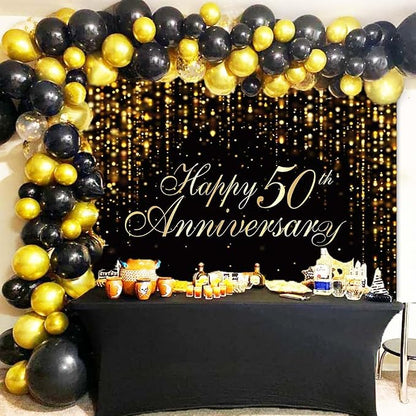 Happy 50th Anniversary Backdrop - Image 4