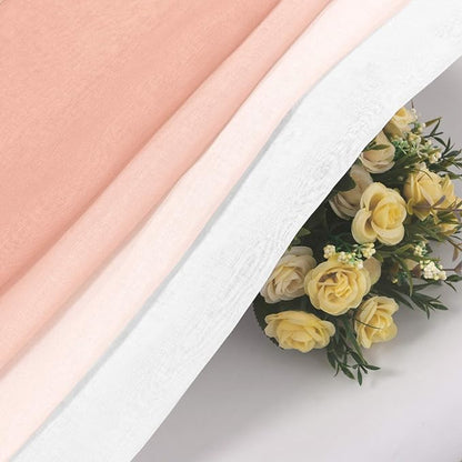 DWCN Faux Linen Ombre Sheer Curtains - Image 6