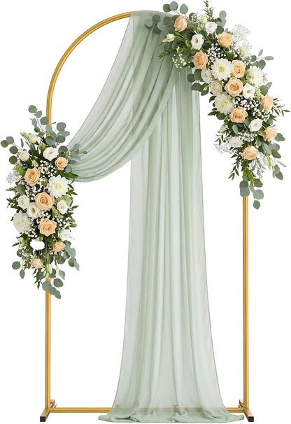 6.6FT Arch Backdrop Stand, Metal Gold Wedding Arch Frame | by Unknown