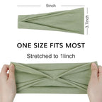 Huachi Headbands for Women Non Slip Women's Headbands Yoga Workout Exercise Hairbands for Women Wide Stretchy Hair Accessory