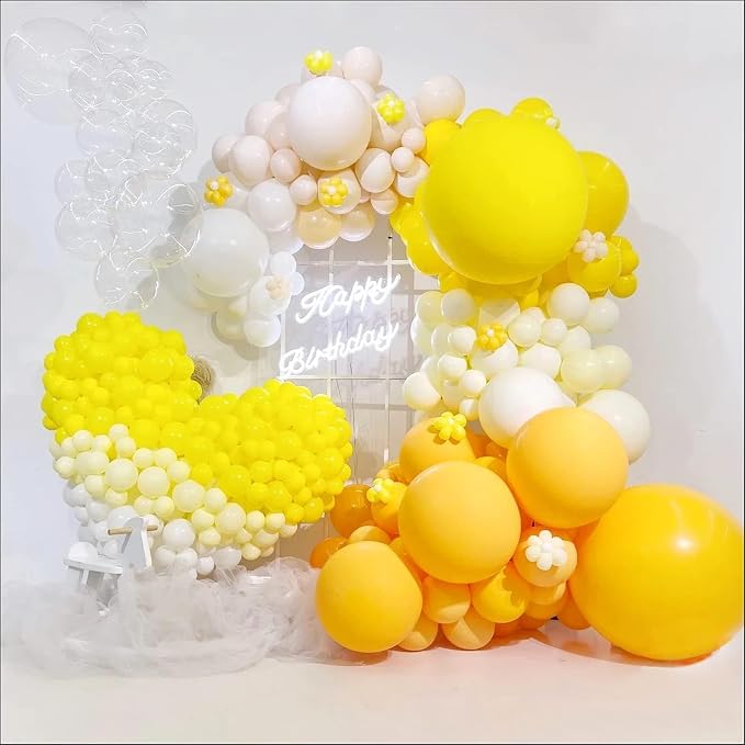 100 Pack Yellow Balloons 12 inch, Graduation, Baby Shower, Bee Party Decorations - Image 5