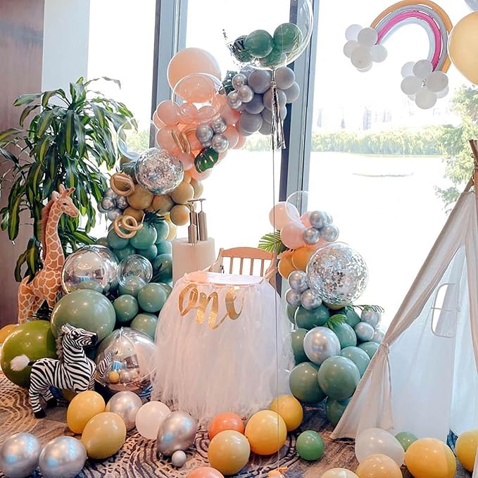 Retro Misty Blue Balloons, Birthday Decoration, Wedding Party, Baby Shower - Image 4