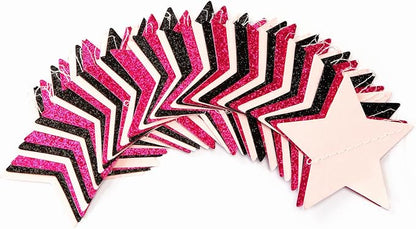 Hot-Pink Black Birthday Party-Decorations Garland - 62ft Twinkle Little Star - Image 3