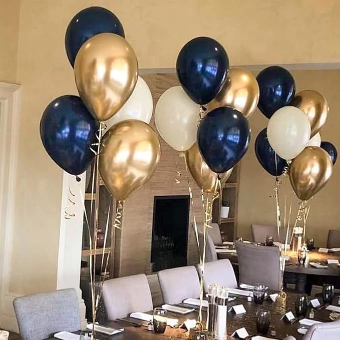 PartyWoo Navy Blue Balloons 50pcs Dark Blue Helium Latex Balloons 12 Inch | - Image 6