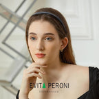 EVITA PERONI Hair Band, Light Grey Blue, Comfortable U-shaped Headband for Women, Designed for Eyewear, No Pressure, No Headache, Thin Head Bands, 1 Count