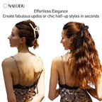 5 Inch Hair Claw Clips Extra Large No Slip Big Matte Jaw XL Clip for Thick Curly Long Hair Women, 4 Pack