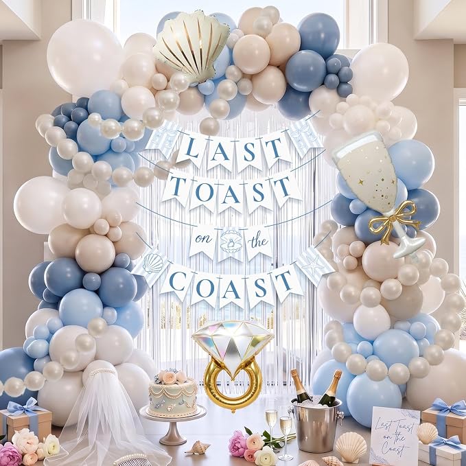 Last Toast on the Coast Decorations Kit, Beach Bachelorette Party Decorations by Unknown