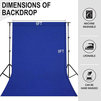 GFCC 6FTx9FT Royal Blue Backdrop Background - Image 4
