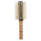 Professional Boar Bristle Round Brush for Blow Drying | 2.75" Large Volume Barrel | Ultra-Light Cork Handle | Volumizing & Smoothing Tool for Fine, Thin Hair | Salon Blowout Results