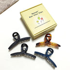 Hair Claw Clips Large 4 Inch No Slip Big Matte Shiny Butterfly Clip Clamp Assorted Colors for Thin Fine Thick Hair Women and Girls, 4 Pack
