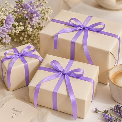 3/8In 30Yards Thin Violet Ribbon - Image 8