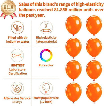 110pcs Orange Balloon 12 inch - Image 2