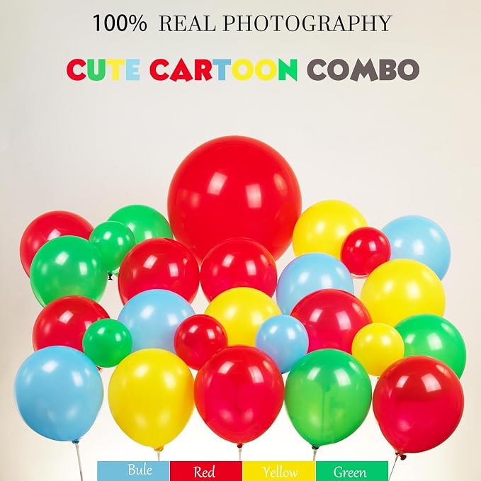 Sesame Friends Birthday Party decorations 150+ Pcs Cartoon Theme primary color - Image 3