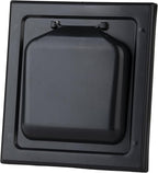 NO-PEST VENT, Exclusive Dual Door Dryer Vent Cover Outdoor 4 inch with Collar, Made in USA w Highest UV Resistant Plastic in any Outdoor Vent Cover (Onyx, 4" Plastic WIth Collar)
