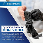 100 Nitrile Exam Gloves 3.5 Mil - Latex & Powder Free, Disposable Non-Sterile Protective Gloves By PlastCare