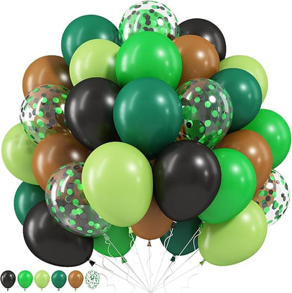Green Brown Balloons by Paeyeq