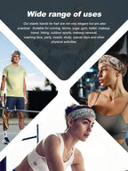 DRESHOW 8 Pack Sports Headbands for Women Non-Slip Stretchy Fashion HairBand Curly Hair Headband Soft Hair Accessories for Daily Wear Workout Yoga Running