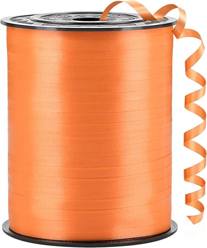 Orange Curling Ribbon, 500 Yards, 1/5 Inch | by CLUEWR