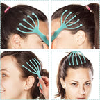 Scalp Massager,Handheld Claw Head Massager for Deep Relaxation & Stress Reduction in The Office Home SPA. Blue and Green(2-Pack)