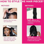 Lashey Clip in Hair Extensions Real Human Hair, Kinky Straight 14 Inch 7pcs 120g #1B Natural Black Remy Human Hair Extensions Natural Thick Clip in Hair Extensions for Black Women