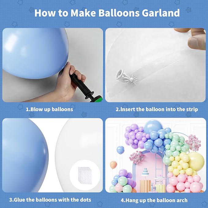 Pastel Balloons Arch Kit - Image 4