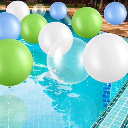 Gejoy 24 Pcs Pool Giant Balloons 36/24/18 Inch Jumbo Large Big Latex Balloons by Gejoy