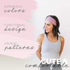 Maven Thread 4" Wide Workout Headbands for Women (2 Pack) – Non-Slip Sweatbands for Gym, Running & Yoga