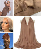 Harewom Head Wraps for Black Women Stretch Head Scarf Long African Hair Wraps Turban Headwraps Jersey Headbands
