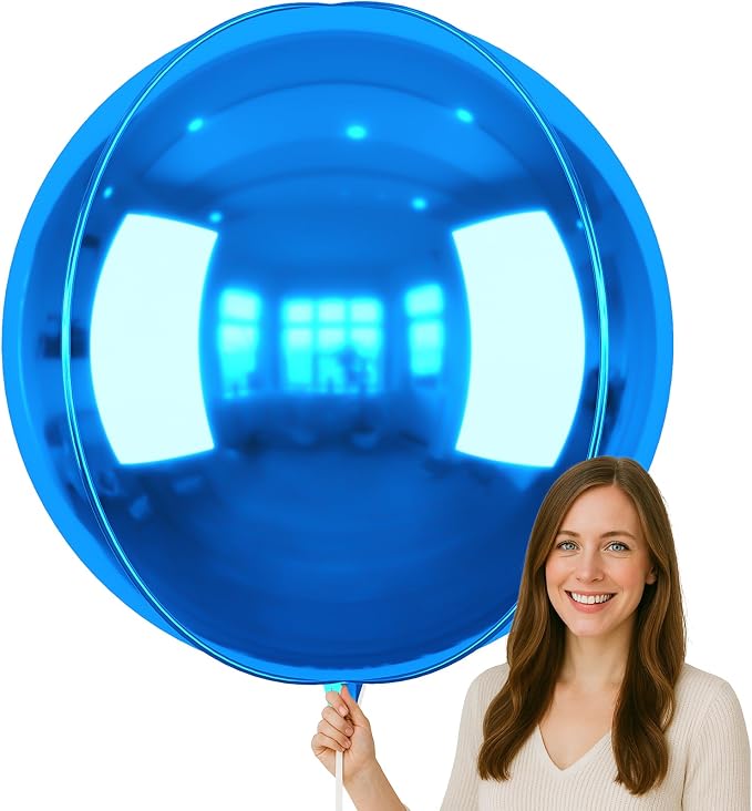 50 Inch Giant Dark Blue Round Foil Balloons by vibzox