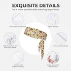 Men Women Fashion Sports Sweat Band Hair Accessories for Sports Workout Shower, Long Multifunction Vegetable Food Cute Guinea Pigs Pets Head Ribbon Headwear