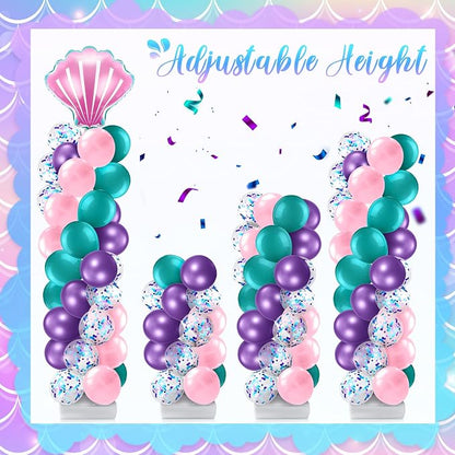 Kasyat 2 Set Mermaid Balloon Column Stand Kit Adjustable Mermaid Balloon arch - Image 5