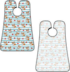 Strong Suction Cup Beard Grooming Bib, Non-Stick Hair Catcher, Waterproof, for Shaving, Cute Cartoon Lovely Corgi Dogs and Hearts