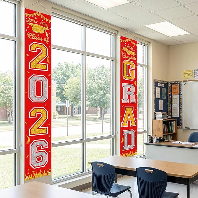 Graduation Banner 2026, Class of 2026 Banner, Indoor Outdoor Graduation Party - Image 6