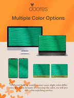 DOORES Human Hair Extensions, Green Tape in Hair Extensions 10pcs 22 Inch 30g, Straight Skin Weft Seamless Invisible Tape