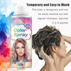 Temporary Hair Color Spray, Fired Red Hair Dye Pomades for Kids and Women-Perfect for Cosplay, Christmas, and Halloween Parties, Natural Washable Quick-Drying, One-Time Use in one wash (Red, 120ml)