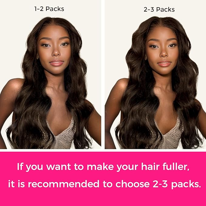 Lashey Seamless Clip in Hair Extensions Human Hair #2 Dark Brown Body Wave 7pcs 110g 22 Inch PU Weft Clip in Hair Extensions Real Human Hair for Women