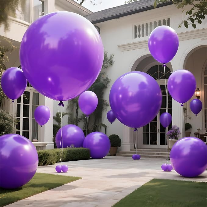 Purple Balloons 9pcs, 36 Inch Large Balloons - Image 8