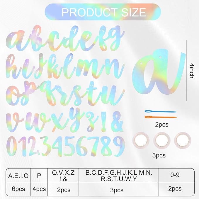 BEISHIDA 116 PCS A-Z DIY Letter Banner Kit Make Your Own Banner，Including 111 - Image 2
