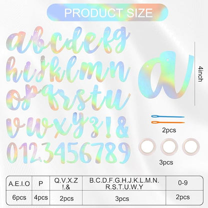 BEISHIDA 116 PCS A-Z DIY Letter Banner Kit Make Your Own Banner，Including 111 - Image 2
