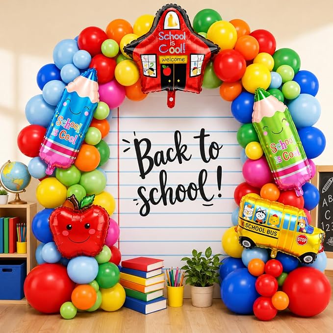 Back to School Balloon Arch Kit, 133 Balloons - Image 3