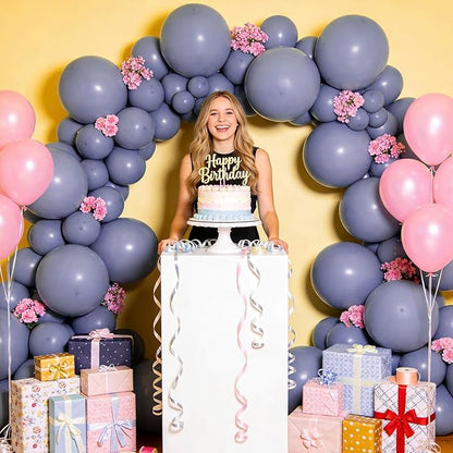 110pcs Dusty Blue Balloon 12 Inch - Image 4