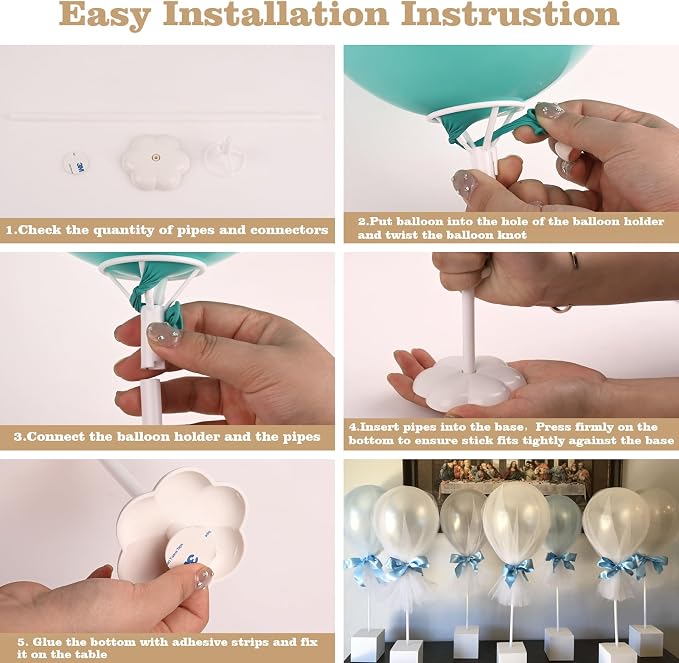 10 Sets Balloon Stick Stand, Holder - Image 3