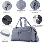 Weekender Duffel Bag with Shoe Compartment And Wet Pocket-Luggage Everyday Overnight Bag for Men and Women Travel-Carry On Gym Bag