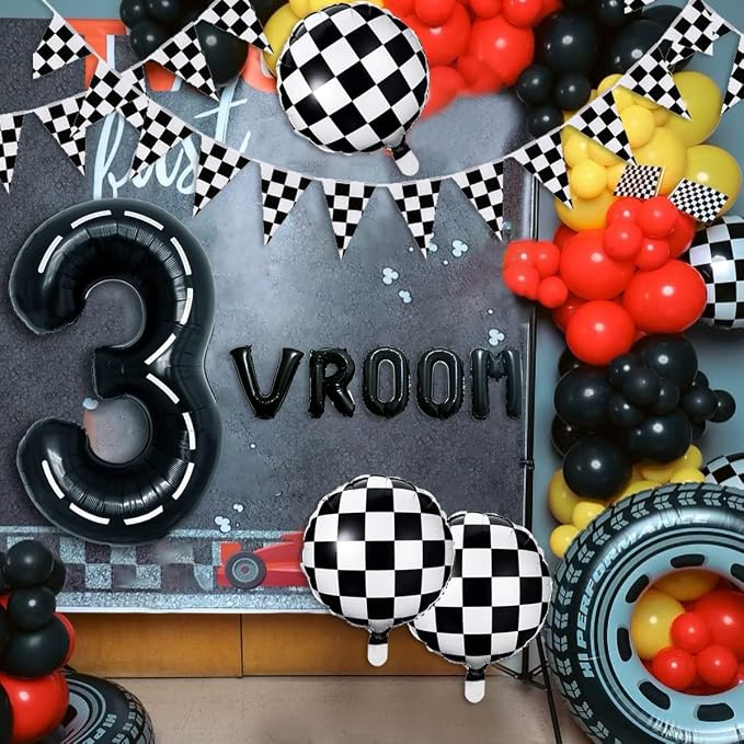 134pcs Balloons Race Car Party Supplies - Image 6