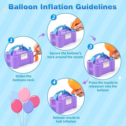 Balloon Pump Electric Portable Dual Nozzle Air Pump - Image 3