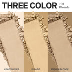 Root Touch Up Hair Color – 3 Color Blendable Hairline Powder for Gray Coverage, Root Cover Up & Thinning Edges – 48H Sweat Resistant, Natural Finish for Women & Men – Blonde