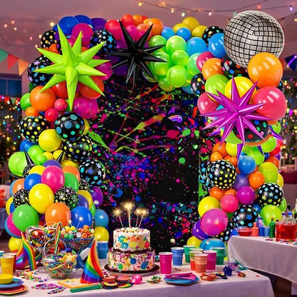 147PCS Neon Balloon Arch Garland Kit - Image 9