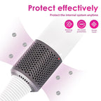 Upgraded Hair Dryer Filter Compatible with Dyson Supersonic HD01 HD03 HD08 Hair Dryer Attachment, Hair Dryer Outer Filter Repair Accessories with Filter Cleaning Brush(Metallic Gray)