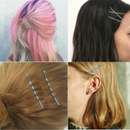 330 Pcs 2.2 Inch Hair Bobby Pins Silver With Box, Silver Bobby Pins For Gray Hair, YINGFENG Reusable Non Slip Hair Pins, This Gray Hair Pins For Women, Girls And Kids
