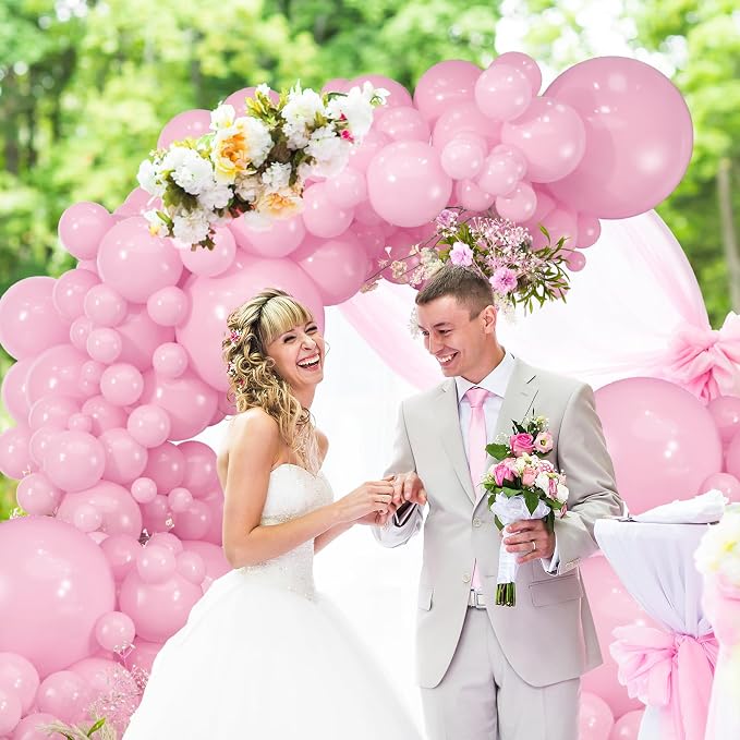 114pcs Light Pink Balloon Garland Arch kit, 18 12 10 5 inch Pink Balloons | - Image 5